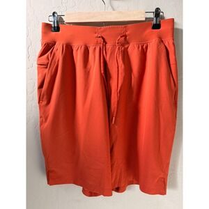 Lululemon‎ Men's T.H.E. Linerless Shorts Athletic Workout Drawstring Orange Sz M